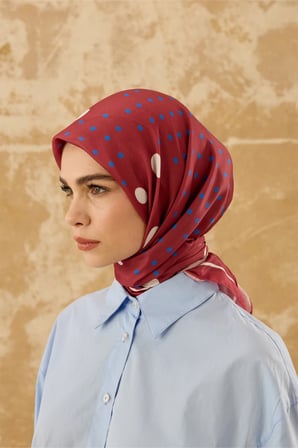 ModaKaşmir Puantiyeli Pamuk Eşarp