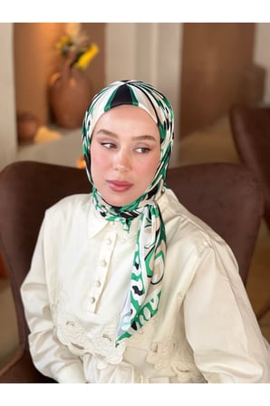 ModaKaşmir Soyut Desenli Twill Eşarp