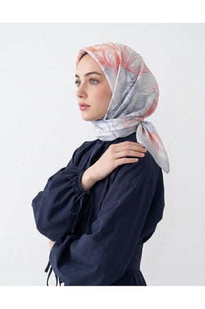 Kadın Menekşe Twill Eşarp