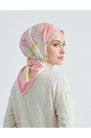 Kadın Bloom Twill Eşarp
