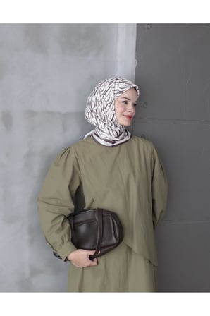 Kadın İmza Monogram Twill Eşarp