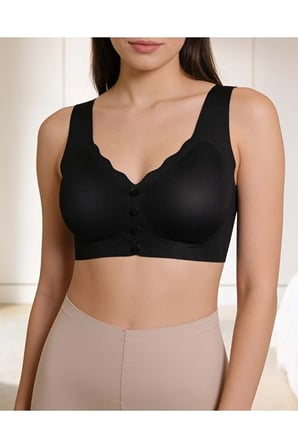 Dikişsiz Önden Çıtçıtlı Destekli Kadın Bralet