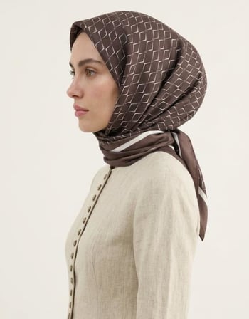 KARO MONOGRAM TWİLL EŞARP