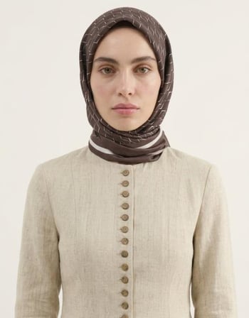 KARO MONOGRAM TWİLL EŞARP