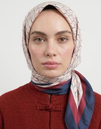 KARO MONOGRAM TWİLL EŞARP