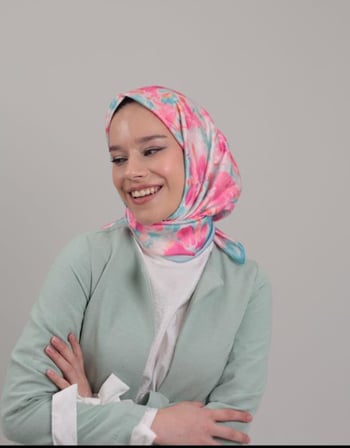 SULU BOYA TWİLL EŞARP