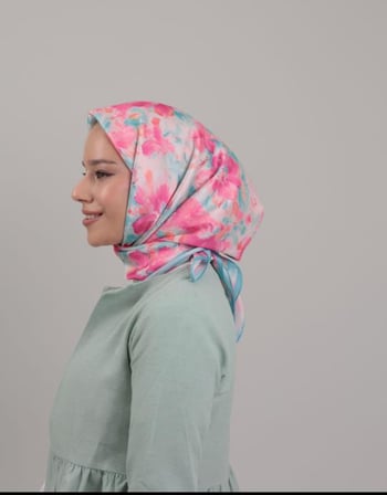 SULU BOYA TWİLL EŞARP