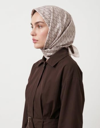 KARO MONOGRAM TWİLL EŞARP