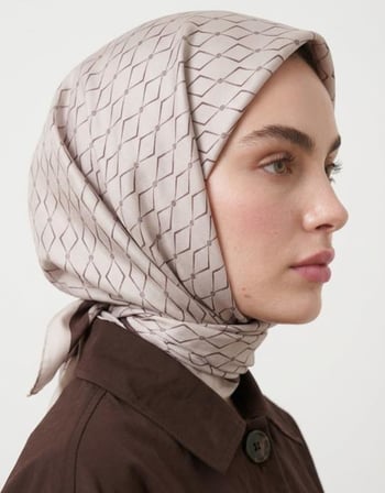 KARO MONOGRAM TWİLL EŞARP