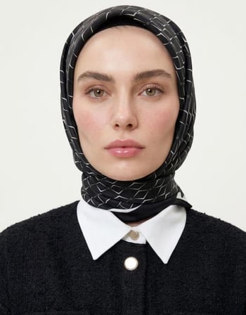 KARO MONOGRAM TWİLL EŞARP