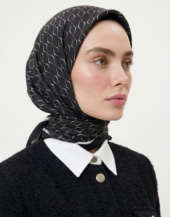 KARO MONOGRAM TWİLL EŞARP