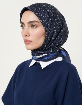 KARO MONOGRAM TWİLL EŞARP