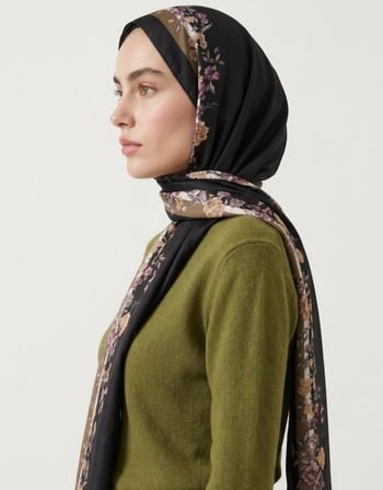 KENAR ÇİÇEK PAMUK ŞAL