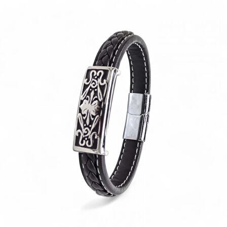 Moncuk Design Çelik Ve Deri Billeklik 33511B2D2