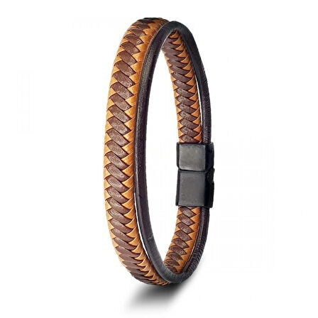 Moncuk Design Taba Kahve Renk Çoklu Deri Bileklik 33513B5D8
