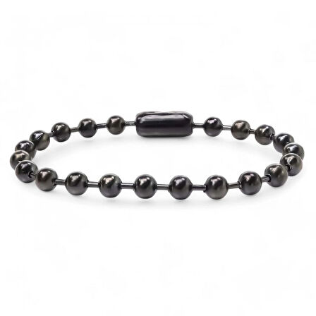 Moncuk Design 6Mm Çelik Top Zincir Bileklik 3351CZB1D29