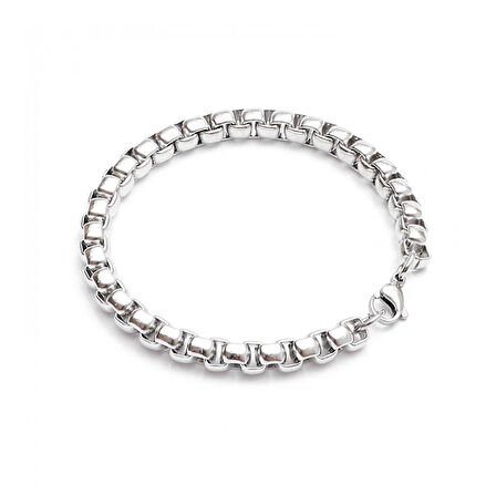Moncuk Design Oval Çelik Zincir Bileklik 3351CZB1D12