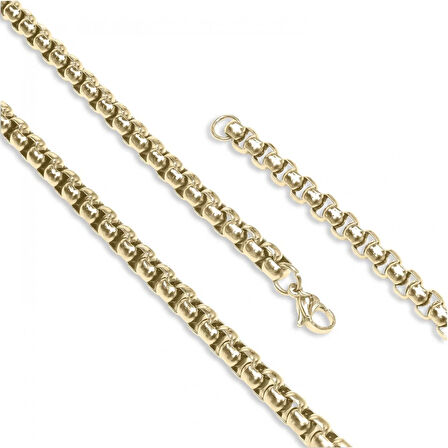 Moncuk Design Arnavut Çelik Kolye 6Mm 3351CEK030