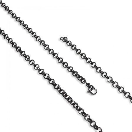 Moncuk Design Forse Çelik Kolye 1Mm X 4Mm 3351CEK040