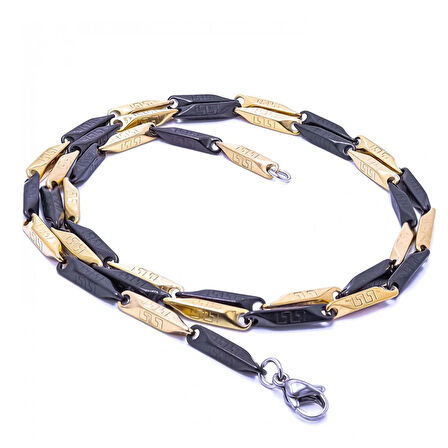 Moncuk Design Paslanmaz Erkek Çelik Kolye 335111P2D3