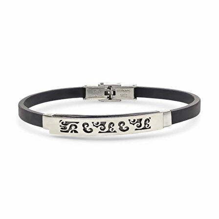 Moncuk Design Desenli Çelik Bileklik 3351SCB015