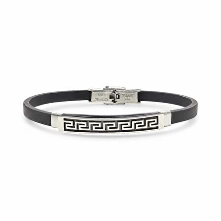 Moncuk Design Desenli Çelik Bileklik 3351SCB017