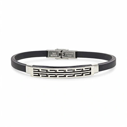 Moncuk Design Desenli Çelik Bileklik 3351SCB018