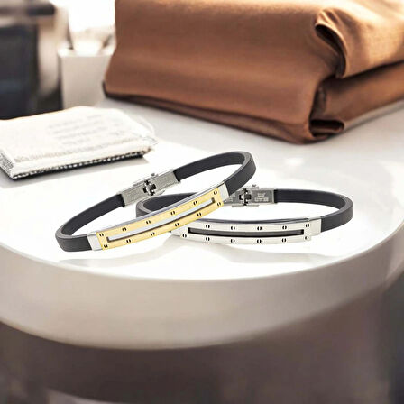 Moncuk Design Desenli Çelik Bileklik 3351SCB019