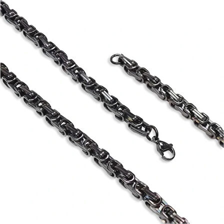 Moncuk Design Kral Erkek Çelik Kolye 5Mm 33514P6D80