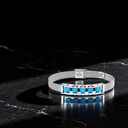 Moncuk Design Turkuaz Taş Ve Paslanmaz Çelik Bileklik 33512B23D3
