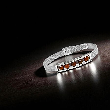 Moncuk Design Kaplan Gözü Taşı Ve Paslanmaz Çelik Bileklik 33512B23D4