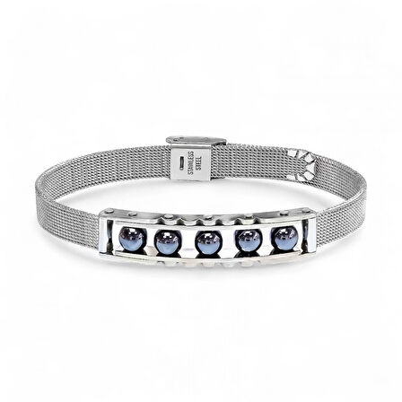 Moncuk Design Hematit Taşı Ve Paslanmaz Çelik Bileklik 33512B23D5