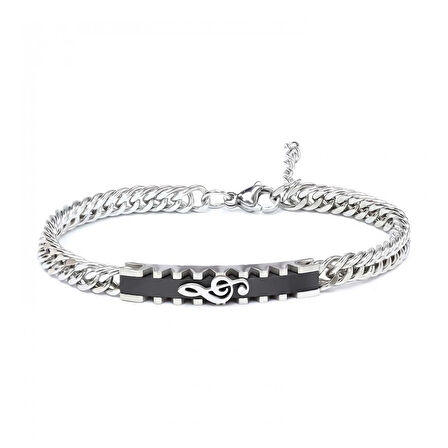 Moncuk Design Sol Anahtarı Motifli Çelik Bileklik 3351EBF1D3