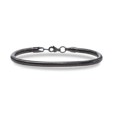 Moncuk Design Spiral Örgü Çelik Zincir Bileklik 6mm 3351CZB2D9