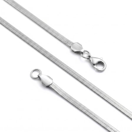 Moncuk Design İtalyan Erkek Çelik Kolye 4x2mm 55cm 3351ECK030