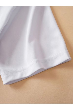 Kadın Crop Baby Tee Fiyonk Baskılı Dar Kesim Y2K Estetik %100 Pamuk Basic Tişört