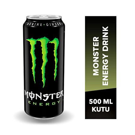 Monster Energy Orijinal Enerji İçeceği 500 Ml X 12 Adet