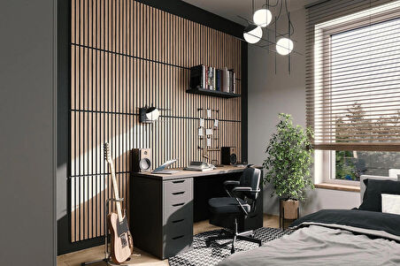 WİNFLEX MİNİ EKO AKUSTİK AHŞAP PANEL  SAVANA MEŞE- 60X60CM