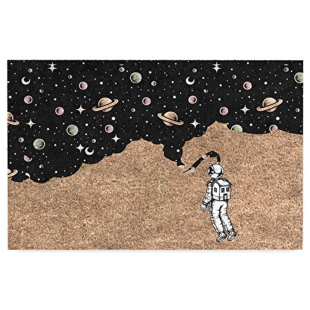 Monnhein Kapı Önü Paspası - Modern ve Şık Kapı Paspası | Ev, Ofis ve Dış Mekân Kullanımı İçin (Yıldızların Altında)