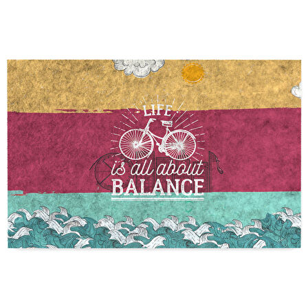 Monnhein Kapı Önü Paspası - Modern ve Şık Kapı Paspası | Ev, Ofis ve Dış Mekân Kullanımı İçin (Balance)