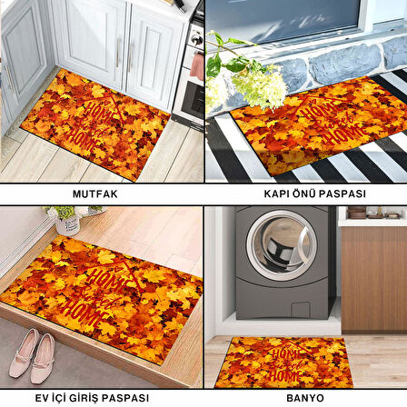 Monnhein Kapı Önü Paspası - Modern ve Şık Kapı Paspası | Ev, Ofis ve Dış Mekân Kullanımı İçin (Sonbahar)