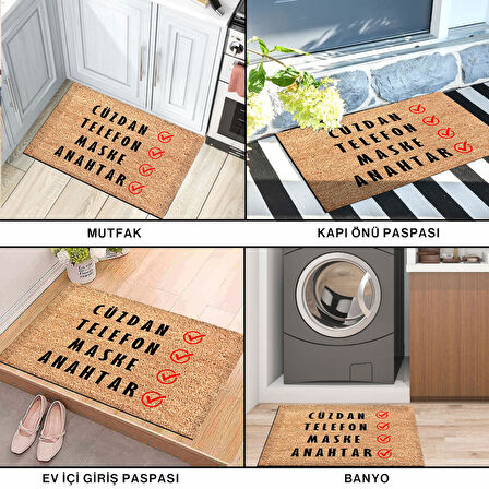 Monnhein Kapı Önü Paspası - Modern ve Şık Kapı Paspası | Ev, Ofis ve Dış Mekân Kullanımı İçin (Son Kontrol)