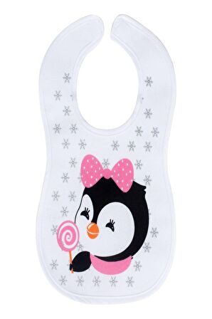 Sevi Bebe Cırtlı Havlu Mama Önlüğü Pembe