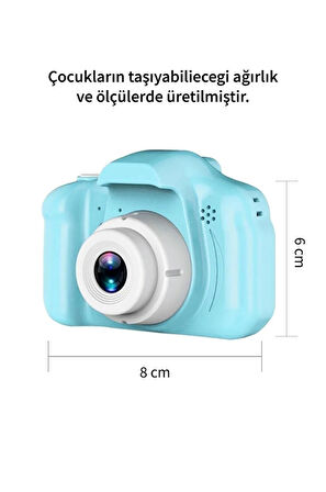 Mini Fotoğraf Makinesi Çocuk İçin Eğitici Video Kamera 1080p Hd Ekran Digital Usb Şarjlı Lens Camera