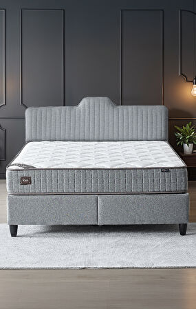 Menekşe Çift Kişilik Depolamalı Sandıklı Baza ve Başlık 2’li Set