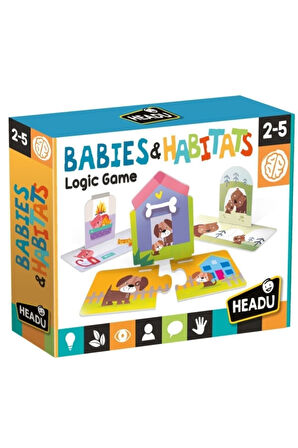 Headu Babies & Habitats Puzzle - Anneler Ve Bebekleri & Yaşam Alanları Puzzle