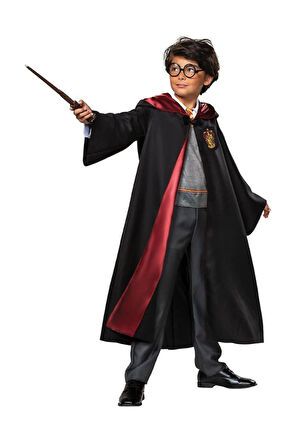Harry Potter Gryffindor Kapişonlu Cübbe Çocuk Boy 7-8 Yaş