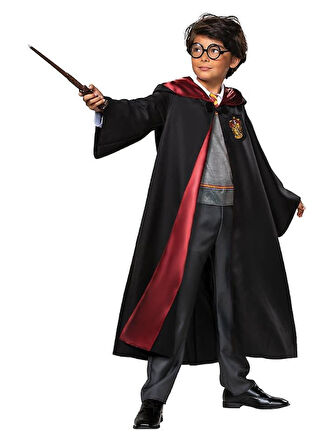 Harry Potter Gryffindor Kapişonlu Cübbe Çocuk Boy - 11-12 Yaş