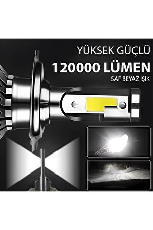 H1 Mini Led Xenon Şimşek Etkili Canbuslu 12000L