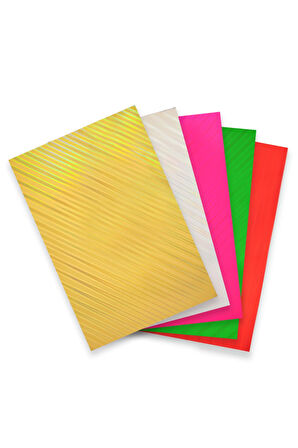 Hologramlı 50x70 Fon Kartonu 10'lu Paket Renkli Paket